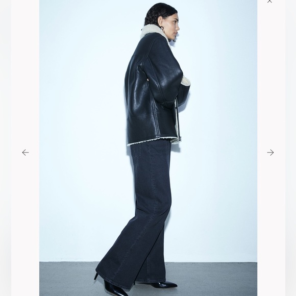 H&M Divided High Rise Wide Leg Black Jeans NWT - Picture 4 of 16